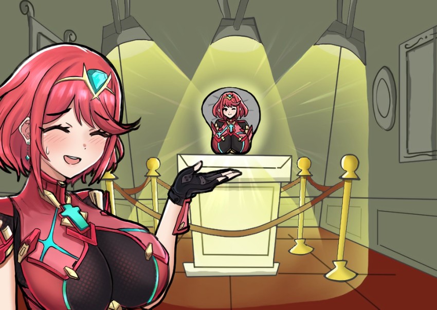 pyra (xenoblade chronicles and 1 more) drawn by desspie