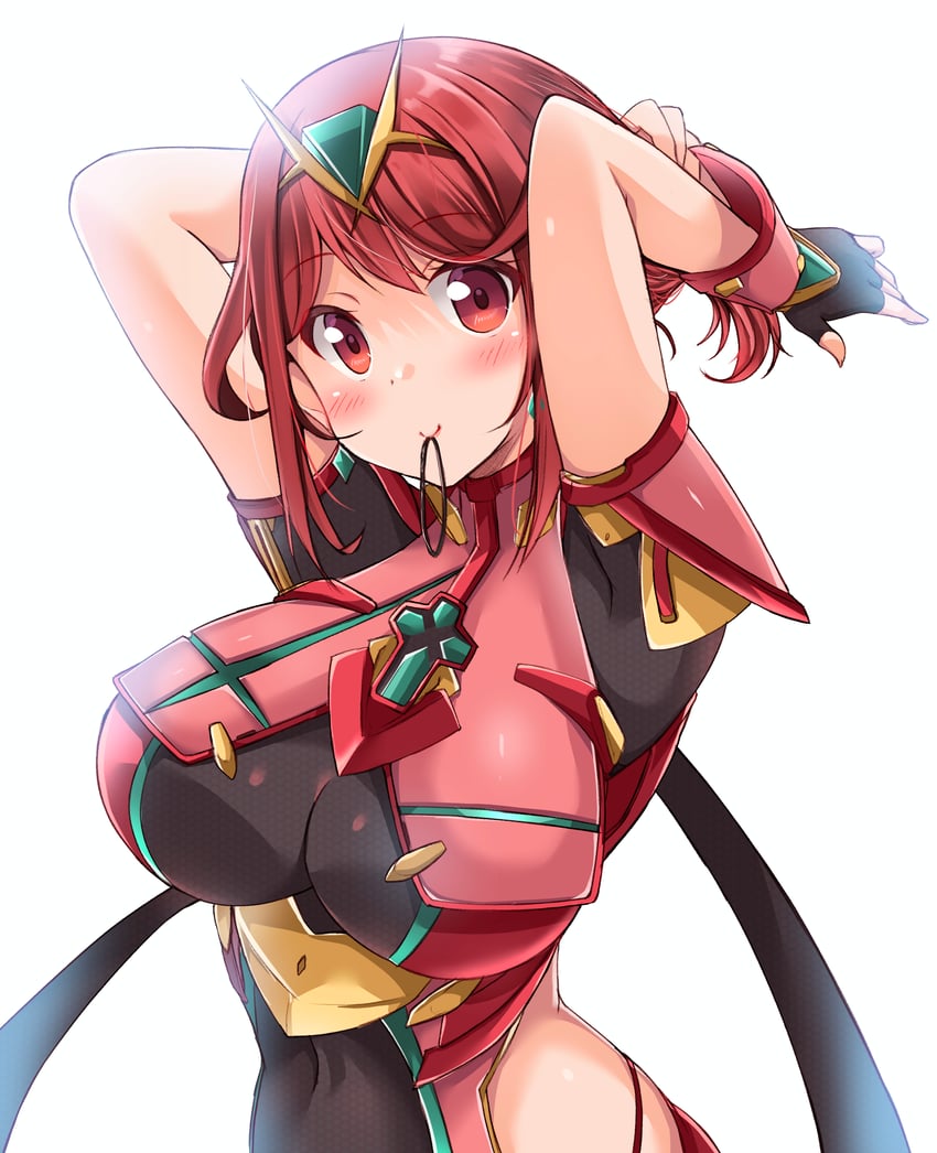 pyra (xenoblade chronicles and 1 more) drawn by kurokaze_no_sora