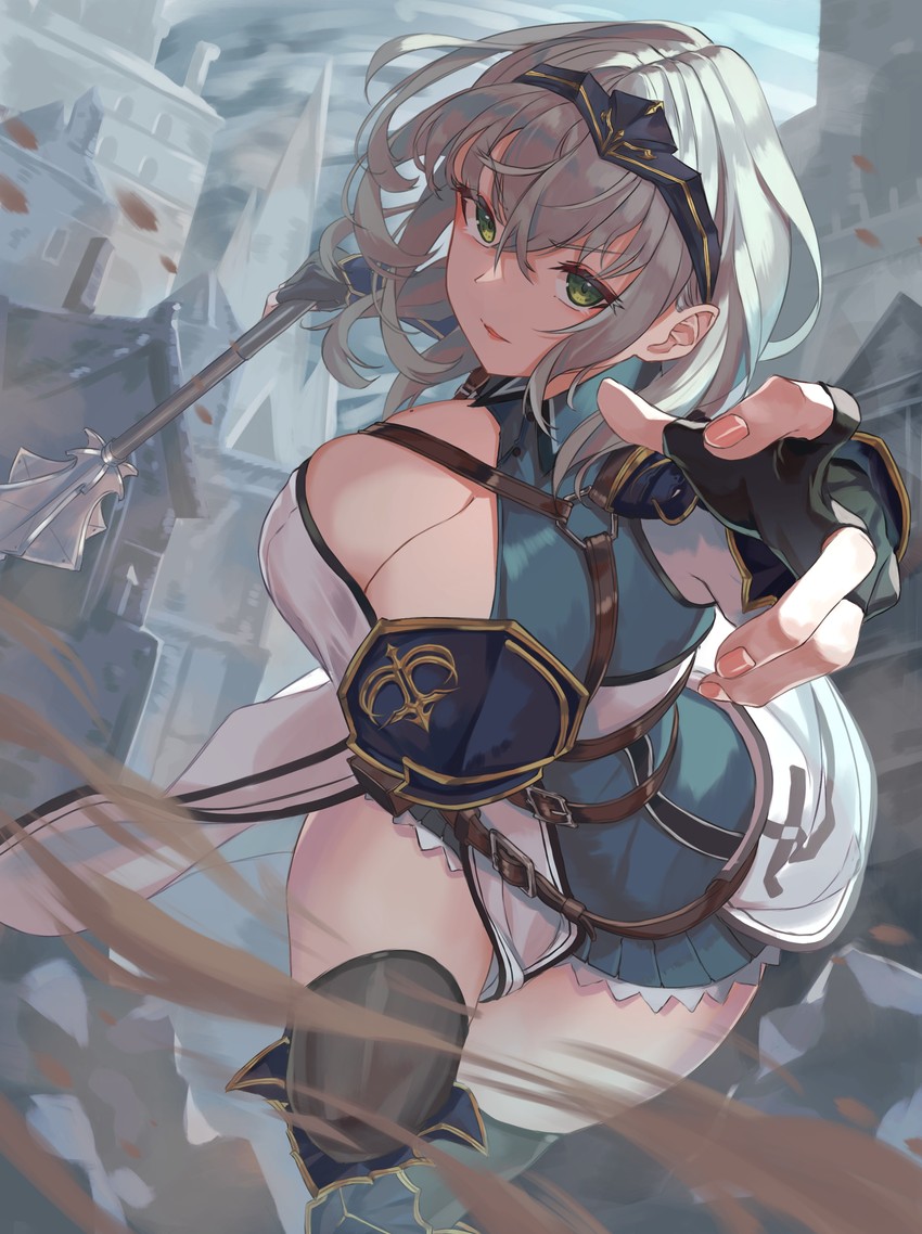 shirogane noel (hololive and 1 more) drawn by roco_(rocoroco1115)