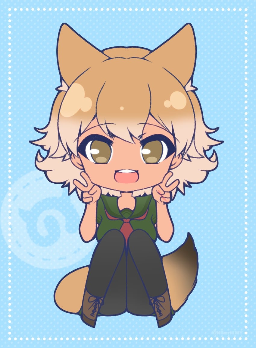 coyote (kemono friends and 1 more) drawn by hikarikmy