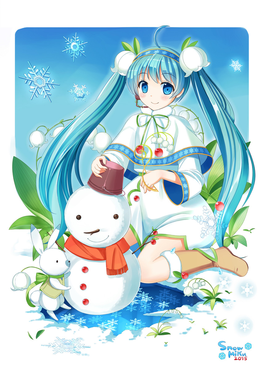 hatsune miku, yuki miku, and rabbit yukine (vocaloid) drawn by umitonakai