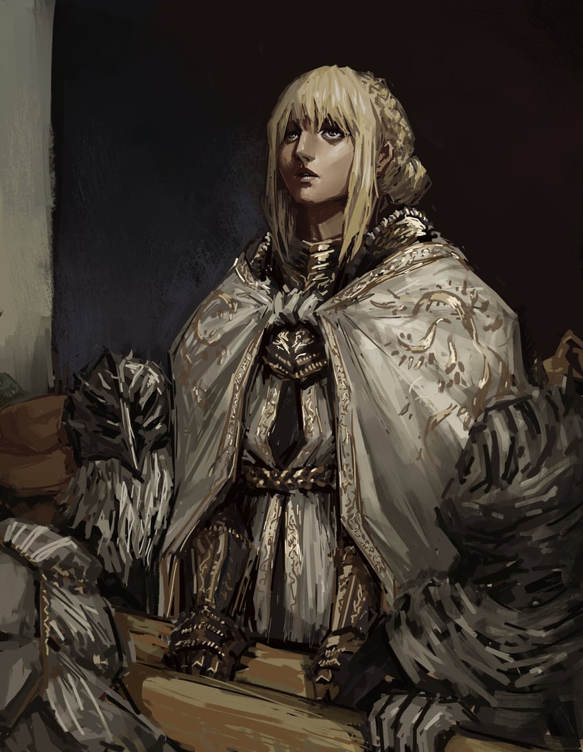 needle knight leda, sir ansbach, thiollier, and hornsent (elden ring and 2 more) drawn by asianfissureman