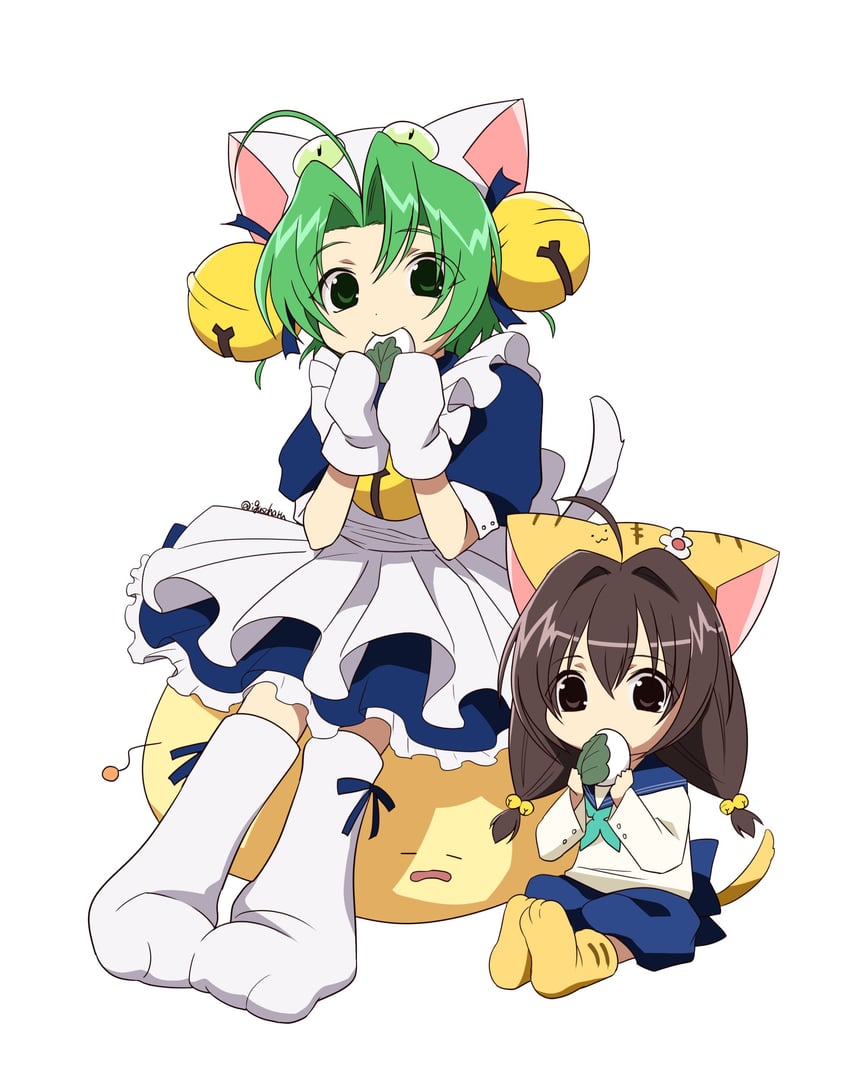 dejiko, puchiko, and gema (di gi charat) drawn by igusaharu