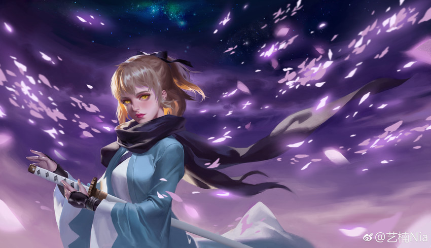 okita souji (fate and 1 more) drawn by y_xun