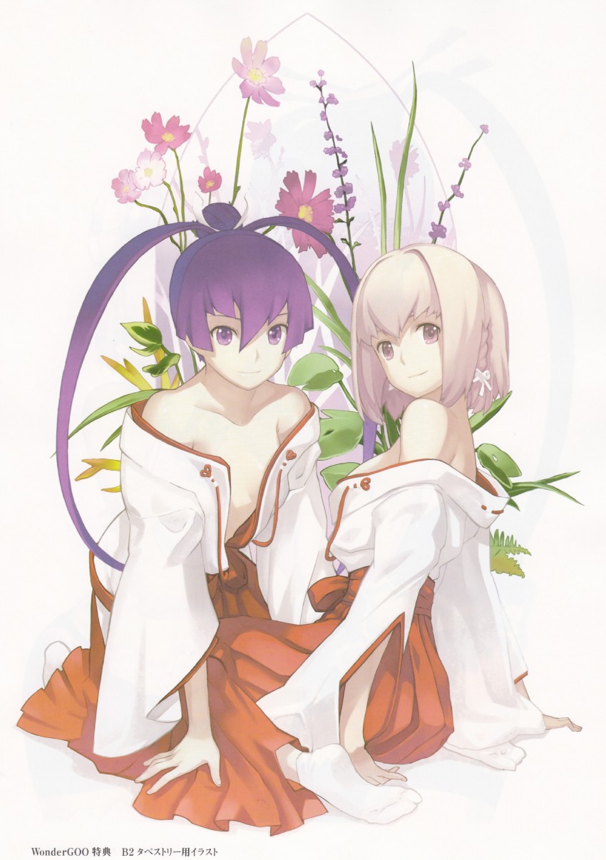saki and finnel (ar tonelico and 1 more) drawn by nagi_ryou