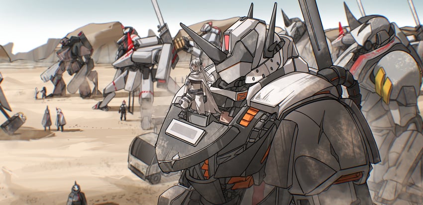 mudrock, big bob, and mudrock zealot (arknights) drawn by liuxingyun_lxyun