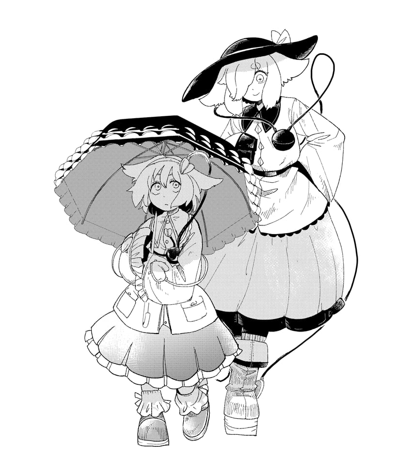 komeiji koishi and komeiji satori (touhou) drawn by kowaremiku