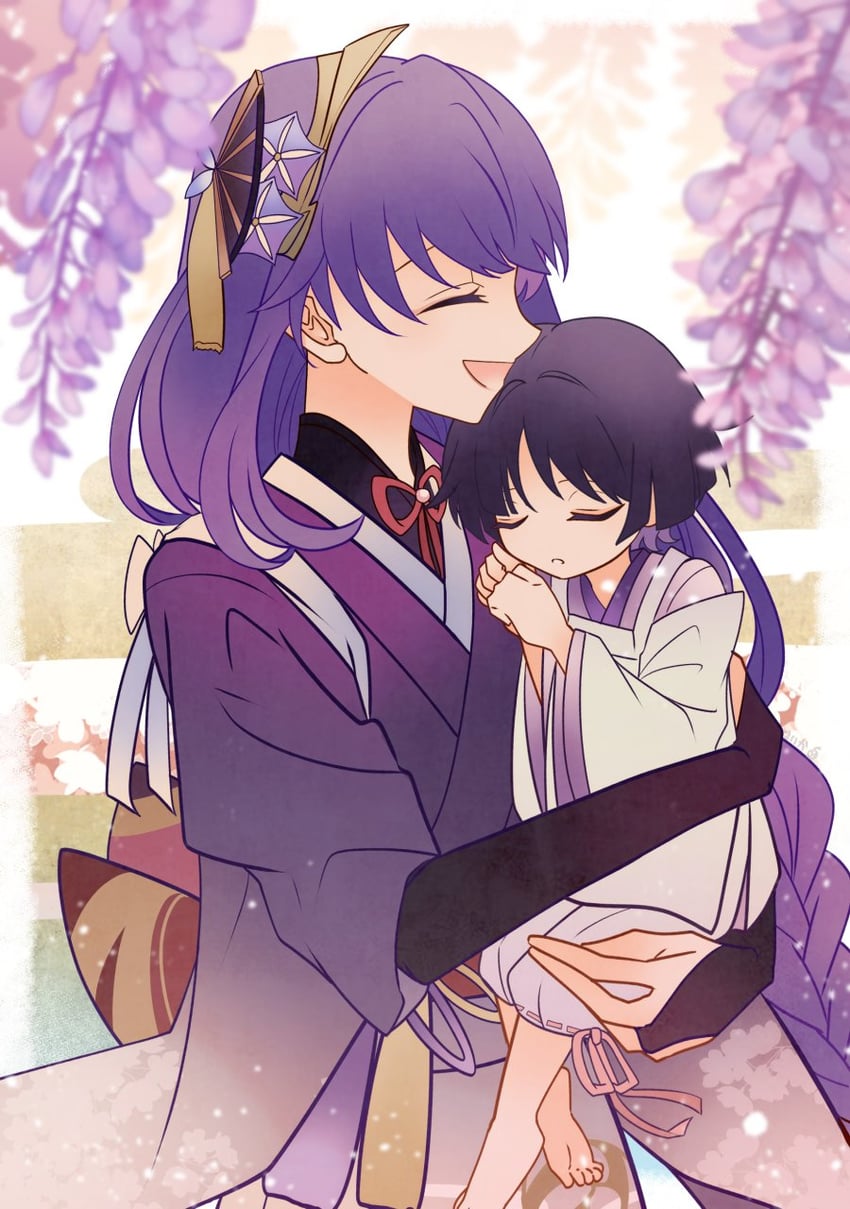 raiden shogun and scaramouche (genshin impact) drawn by suika_(rios151794)