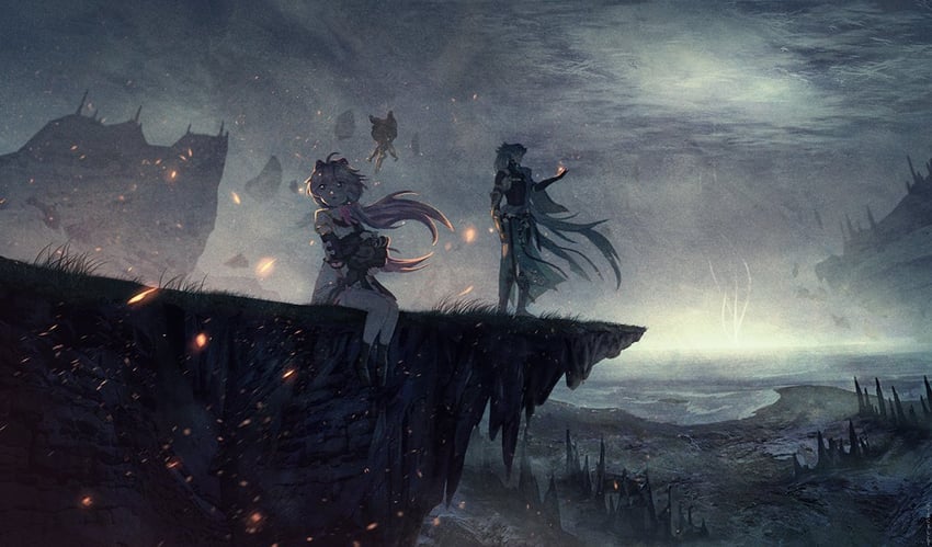 jiyan, encore, cloudy, and cosmos (wuthering waves) drawn by draws_sticks