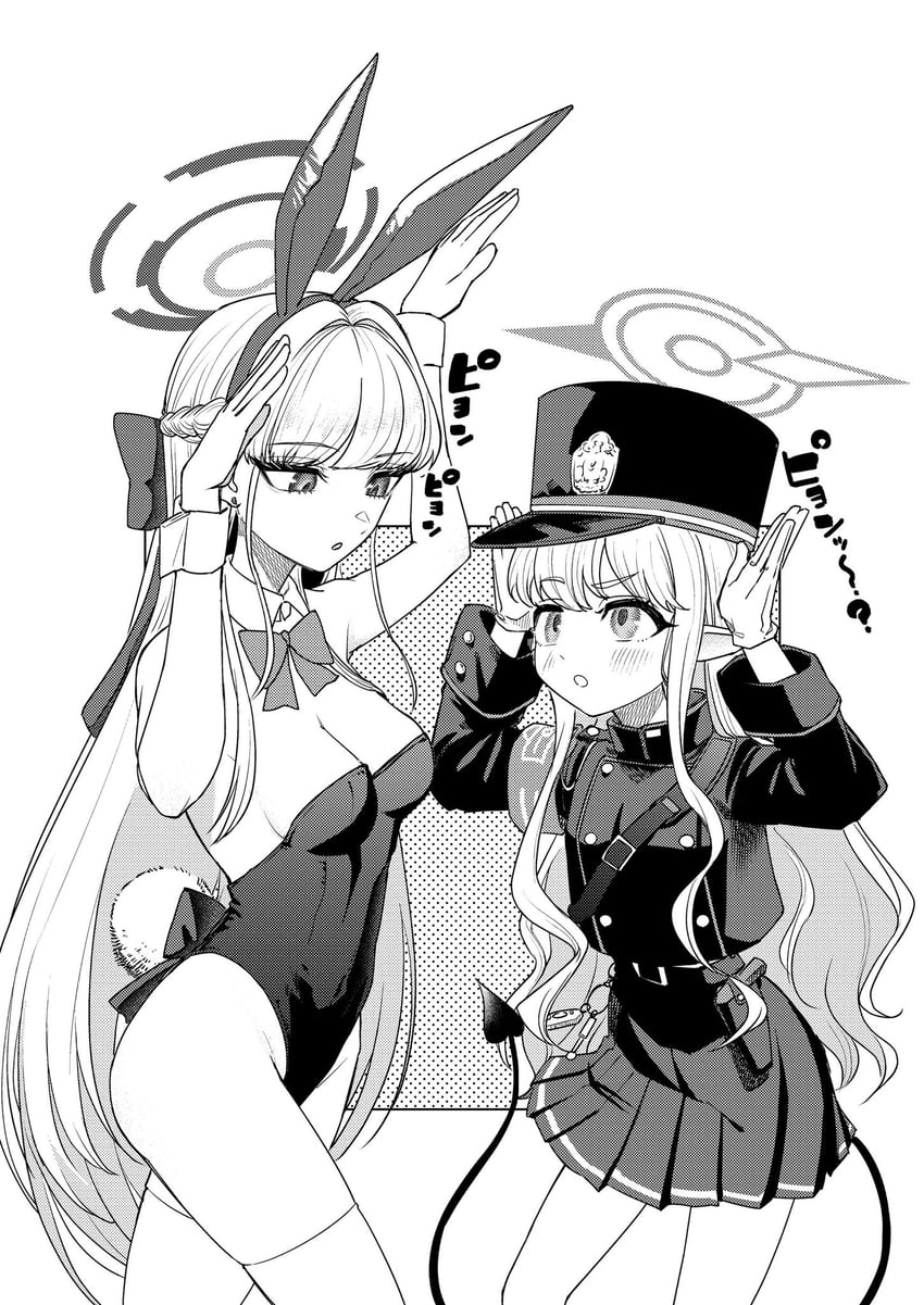 toki and hikari (blue archive) drawn by ragunosuke_(shin_kio28)