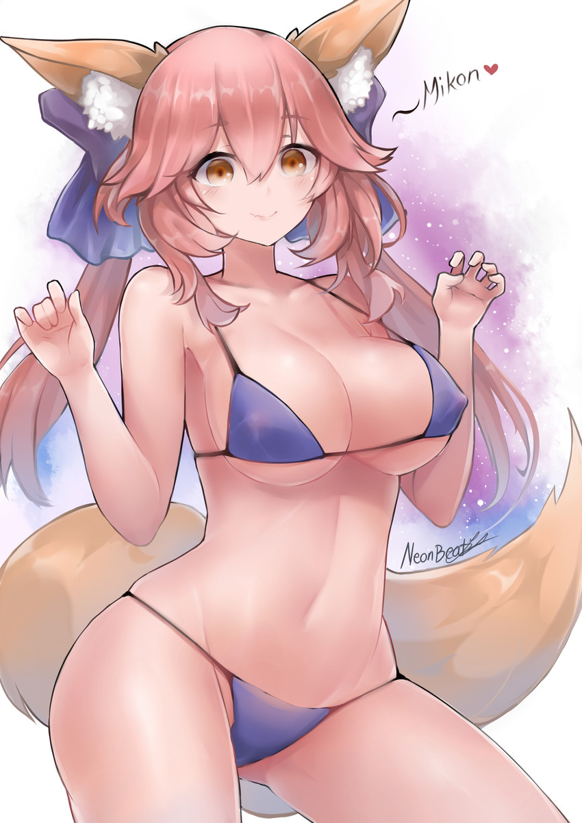 tamamo and tamamo no mae (fate and 1 more) drawn by neonbeat