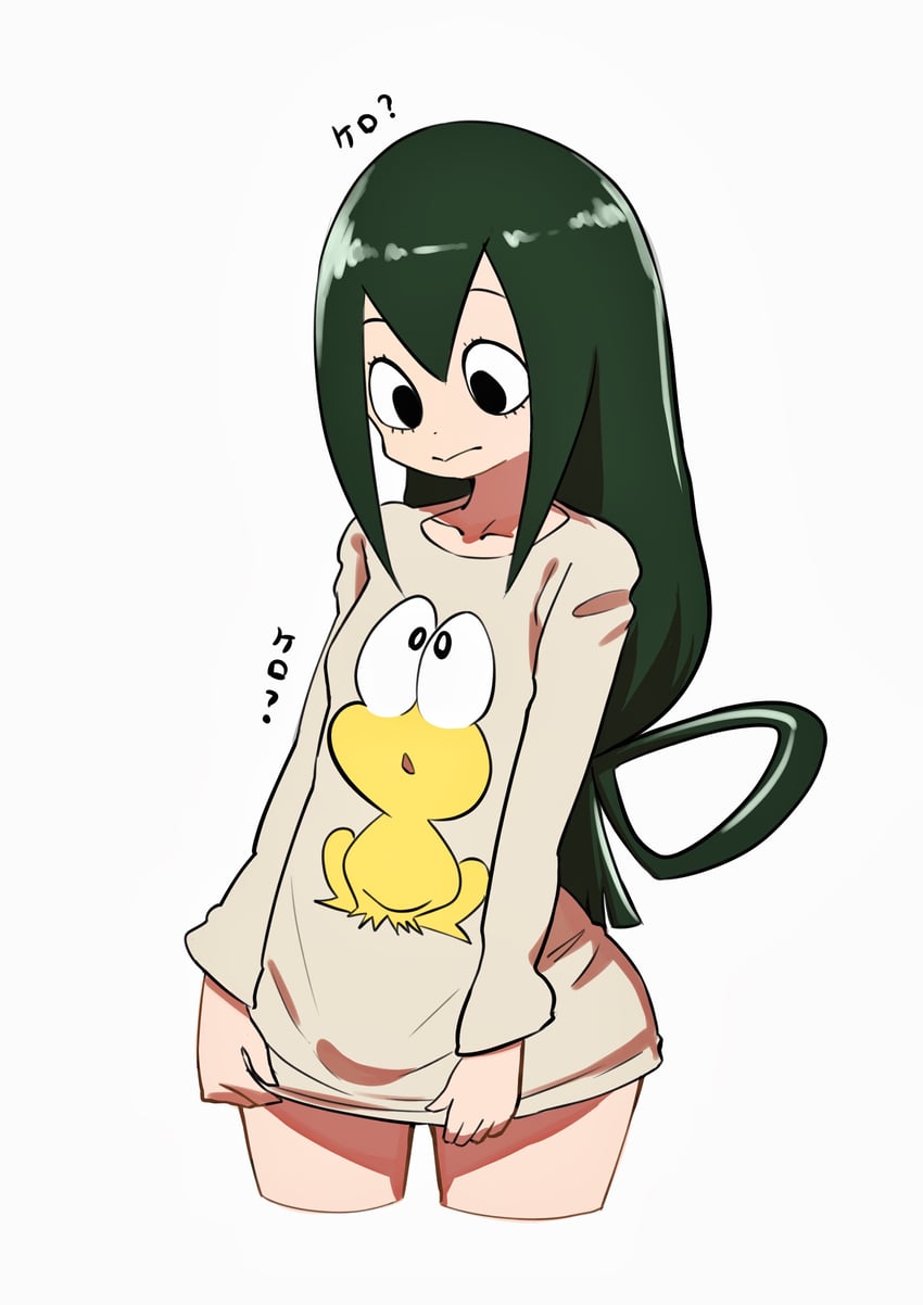 asui tsuyu and pyonkichi (boku no hero academia and 1 more) drawn by hanten_(hantennano)