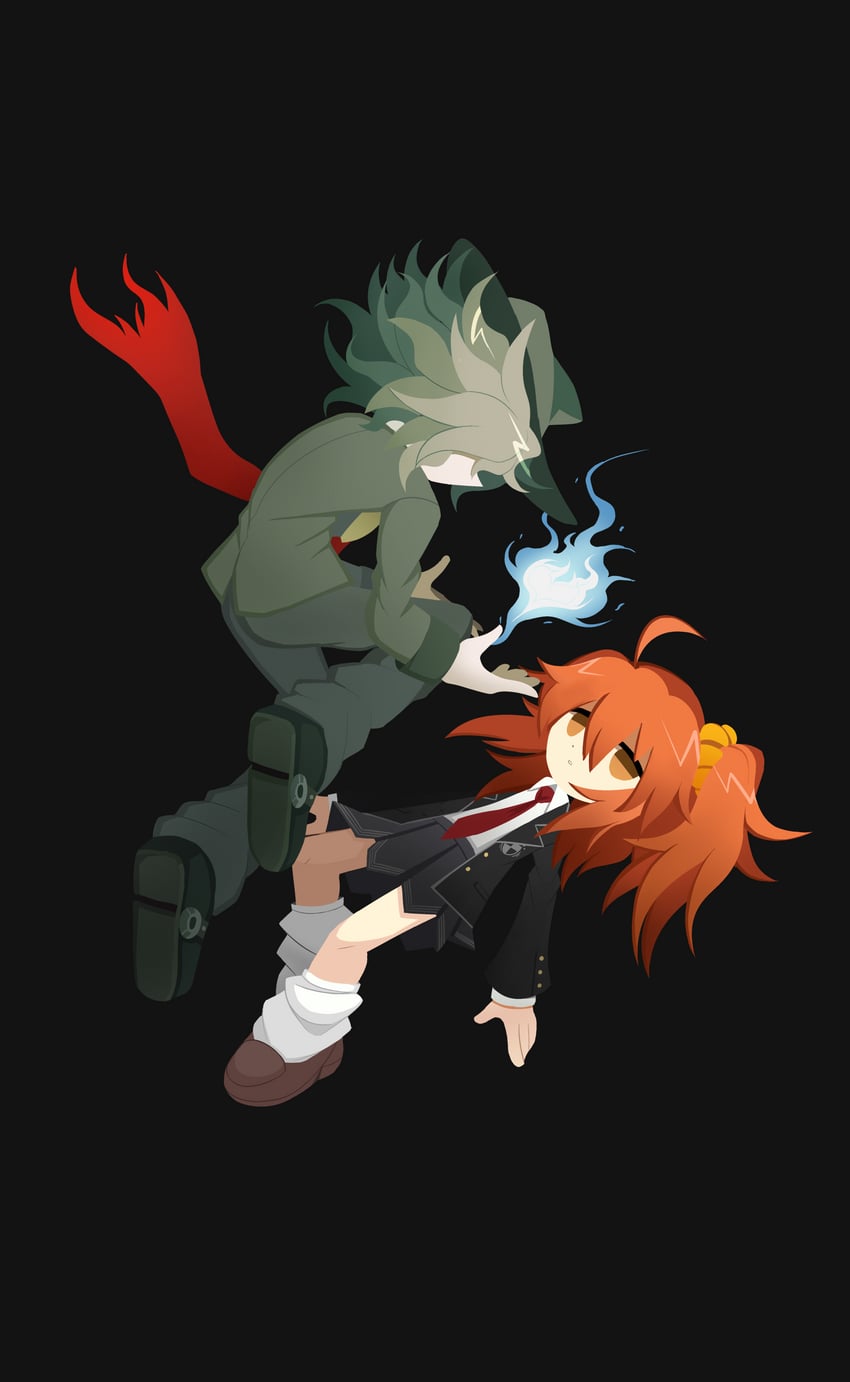 fujimaru ritsuka and edmond dantes (fate and 1 more) drawn by higureroom