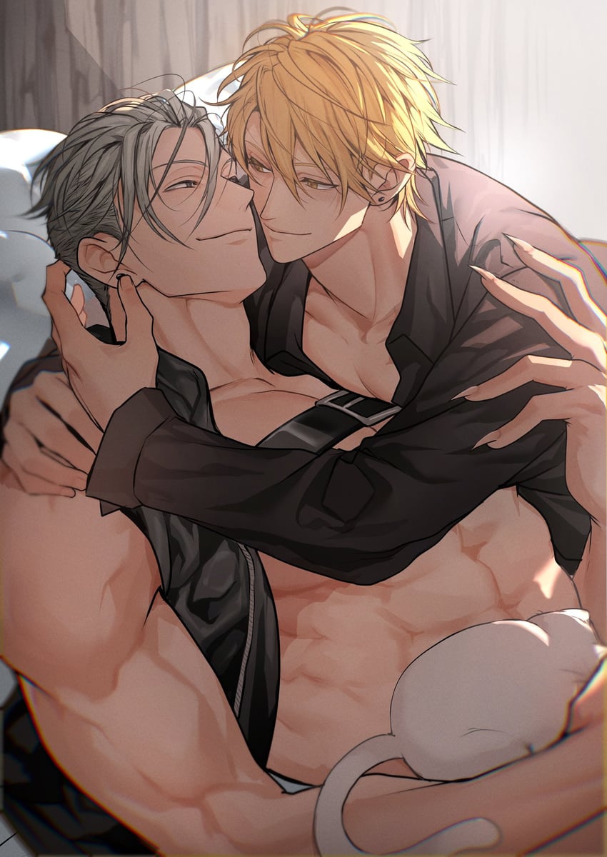 giancarlo bourbon del monte and bakshi christensen (lucky dog 1) drawn by miyamoyan