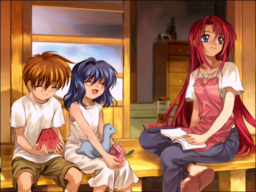 kamio haruko, girl, and boy (air) drawn by mutsuki_(moonknives)
