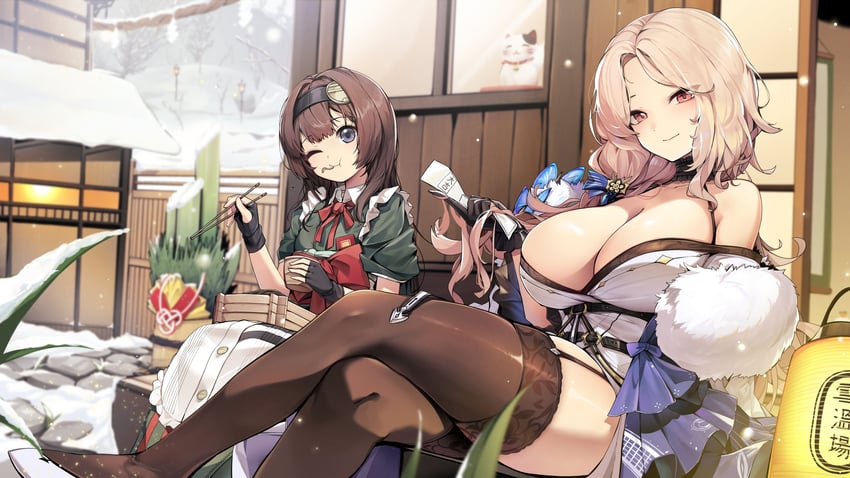 ludmilla and mica (goddess of victory: nikke) drawn by ddangbi
