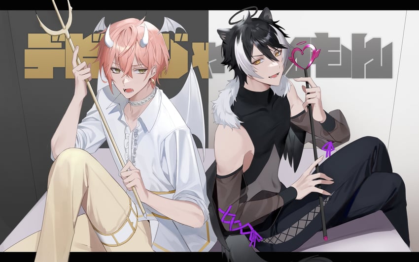 kageyama shien and rikka (holostars and 1 more) drawn by chap_yun