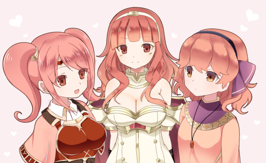 celica, mae, and genny (fire emblem and 1 more) drawn by shira_yu_ki