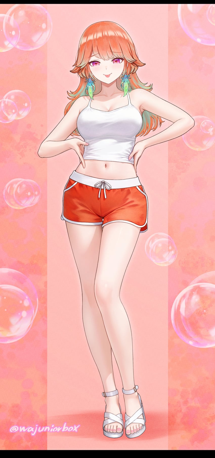 takanashi kiara (hololive and 1 more) drawn by wajuniorbox