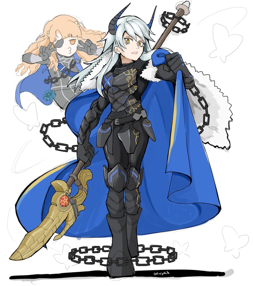 dimitri alexandre blaiddyd, micaiah, and yune (fire emblem and 2 more) drawn by saiykik