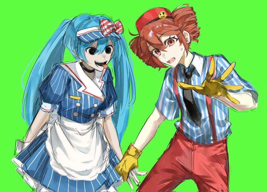 hatsune miku and kasane teto (vocaloid and 2 more) drawn by tdinhphung
