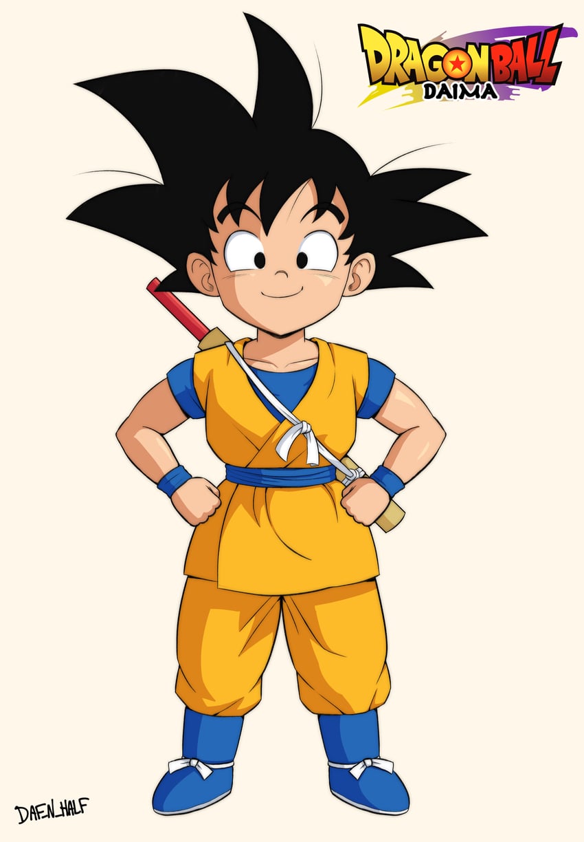 son goku (dragon ball and 1 more) drawn by daf_n_half