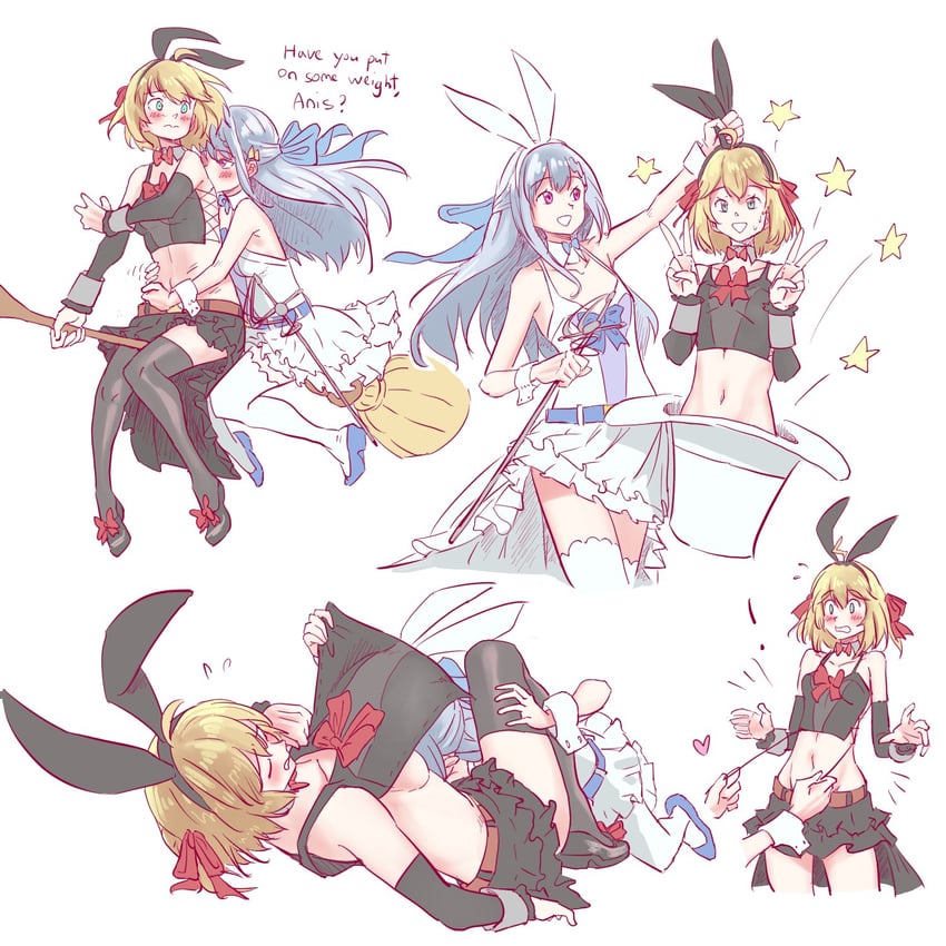 anisphia wynn palettia and euphyllia magenta (tensei oujo to tensai reijou no mahou kakumei) drawn by anjuro_zeeku