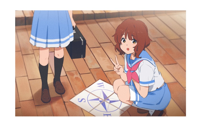 oumae kumiko and kousaka reina (hibike! euphonium) drawn by kamo_kamen