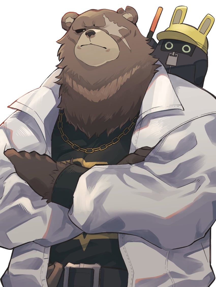 ben bigger and safety (zenless zone zero) drawn by sawch_cls