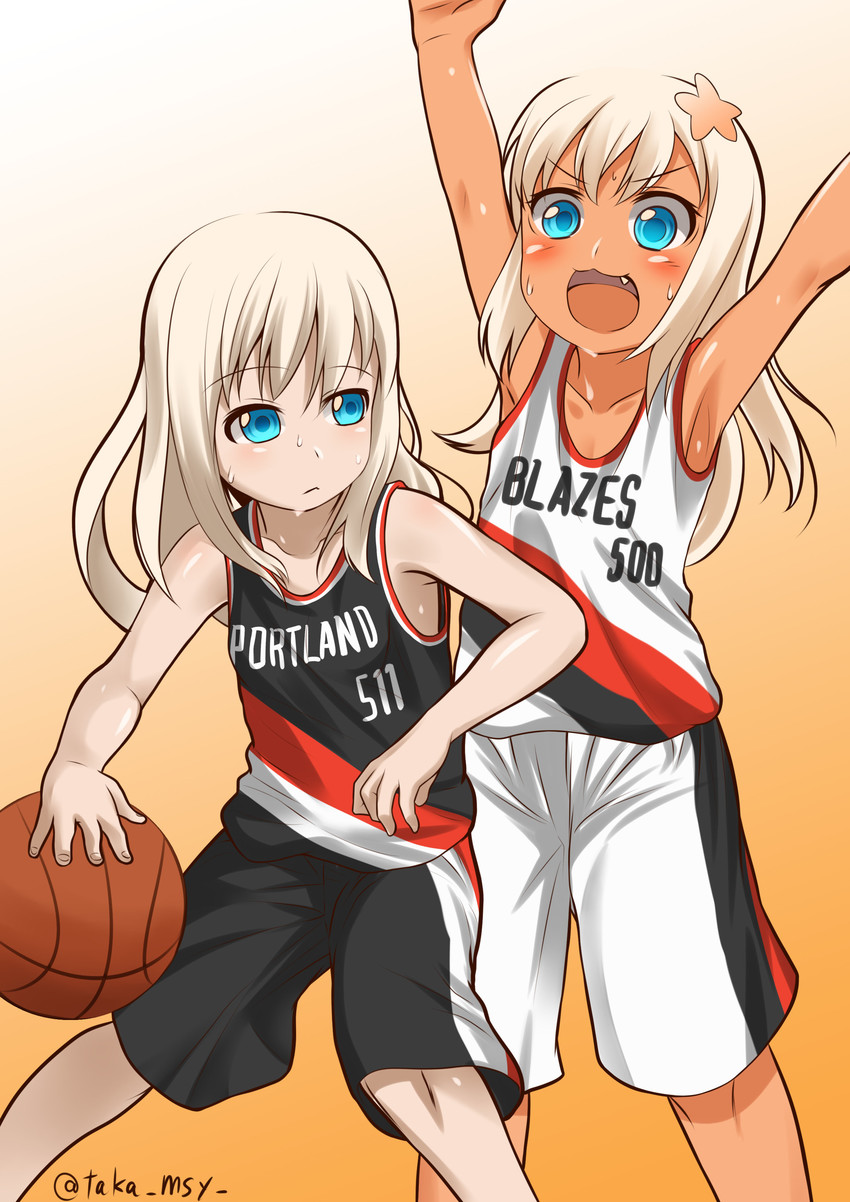 ro-500 and u-511 (kantai collection and 2 more) drawn by kashisu_mint