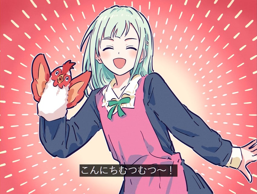 wakaba mutsumi and mortis (bang dream! and 1 more) drawn by bullfalk
