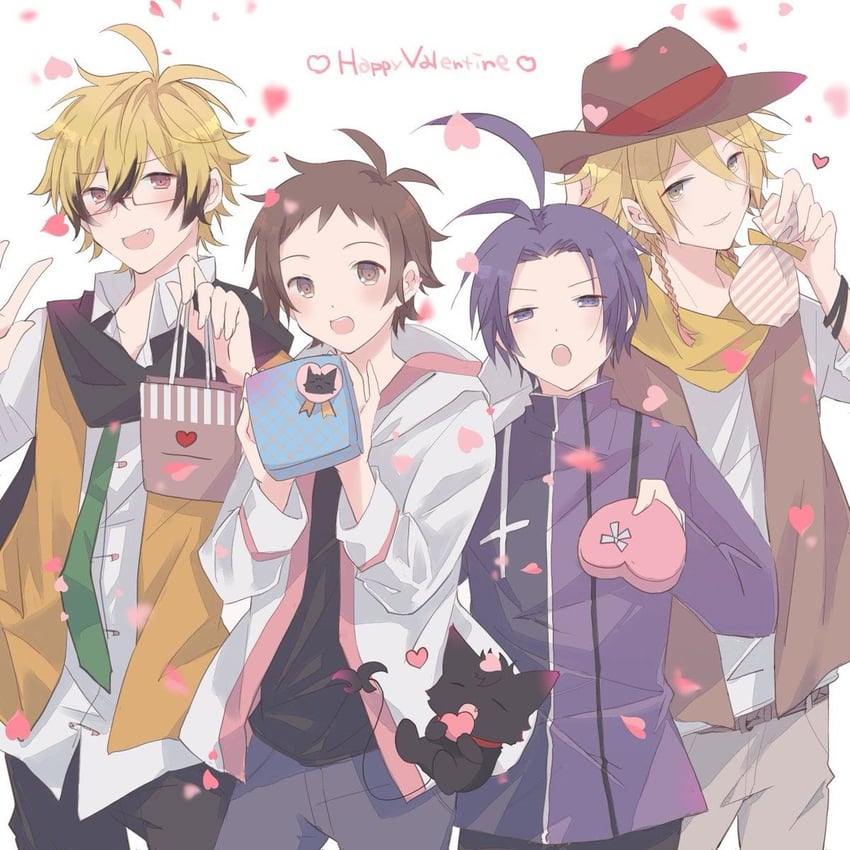 alicein mikuni, lawless, sleepy ash, shirota mahiru, and alicein misono (servamp) drawn by loveyuzu