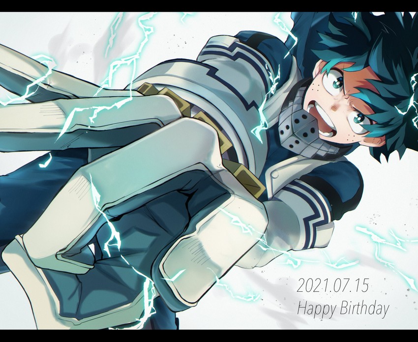 midoriya izuku (boku no hero academia) drawn by miyanami_3