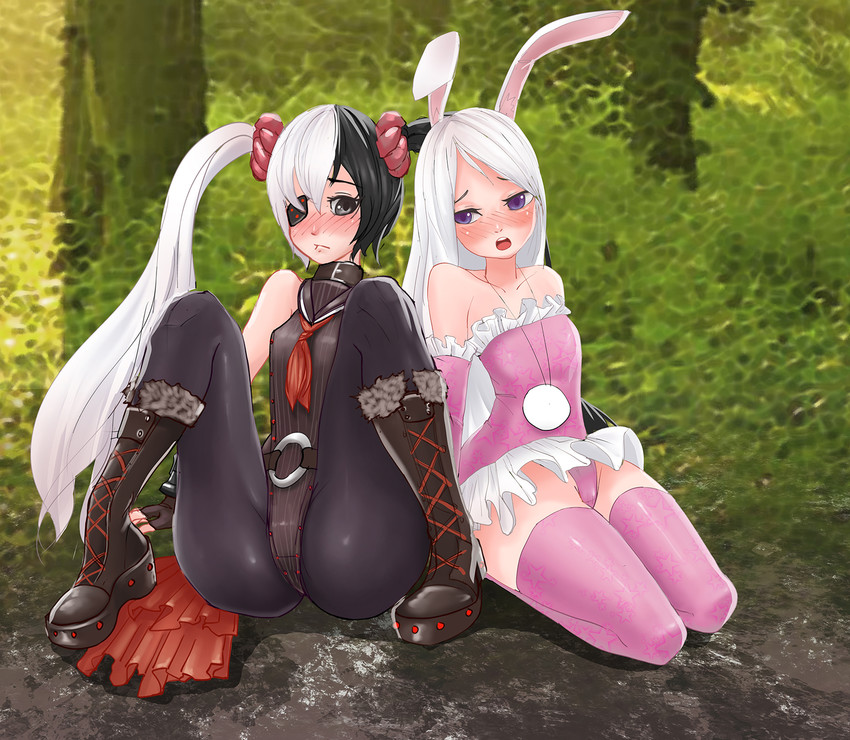 elin and pohwaran (tera online and 1 more) drawn by niur