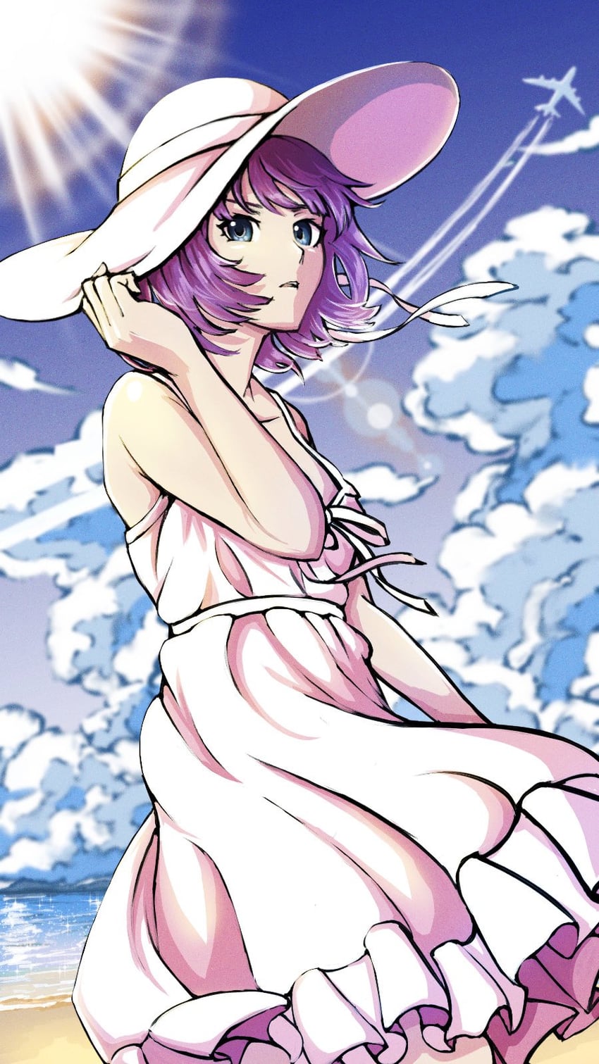 senjougahara hitagi (monogatari and 1 more) drawn by tsukihi_shida