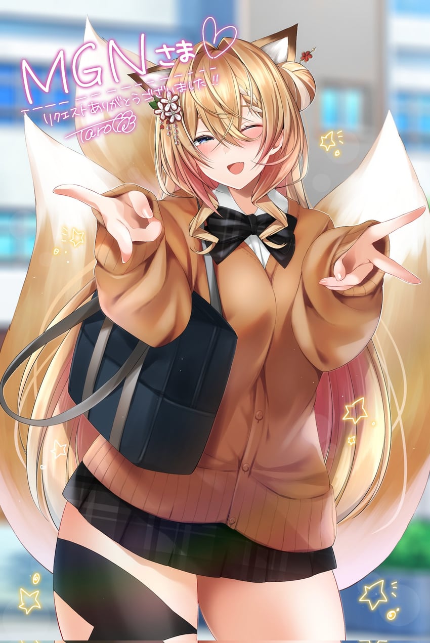 koromo naruru (indie virtual youtuber) drawn by uzura_kazuhisa