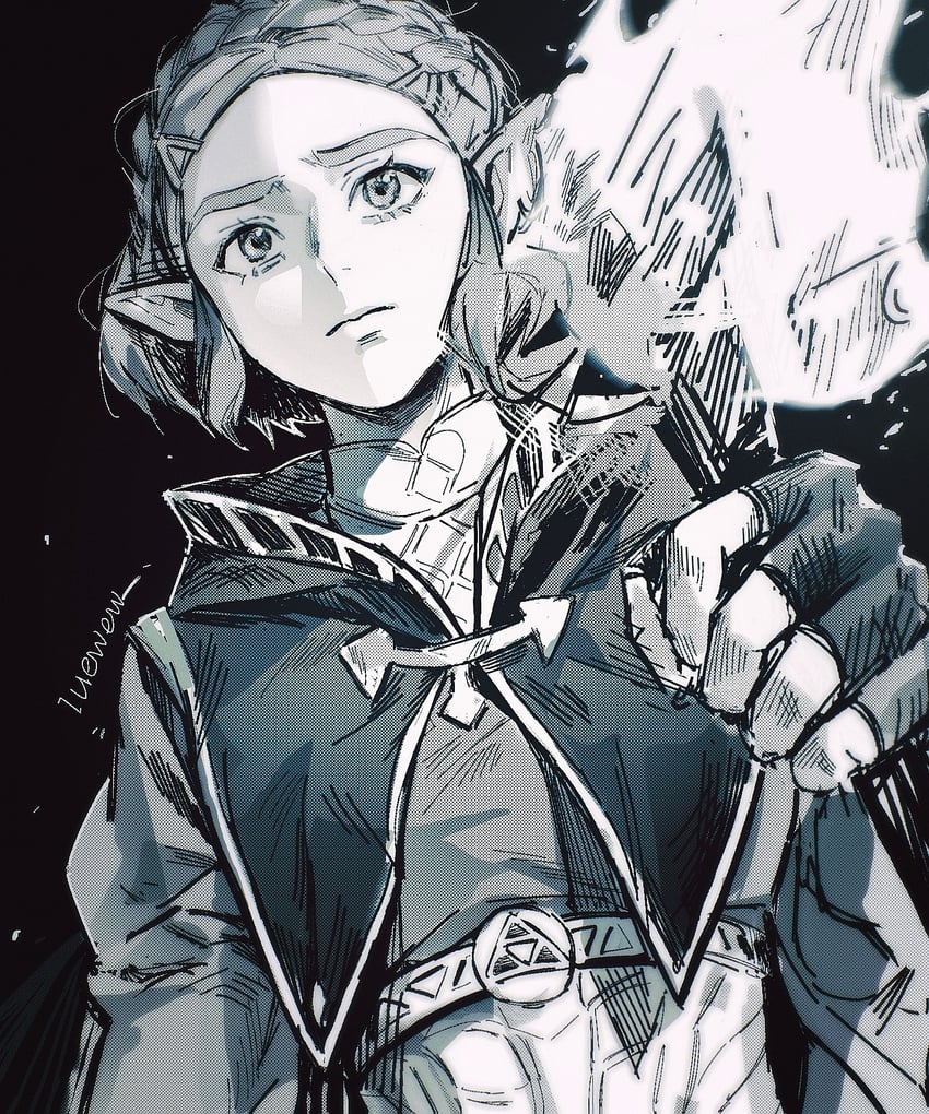 princess zelda (the legend of zelda and 1 more) drawn by iuew