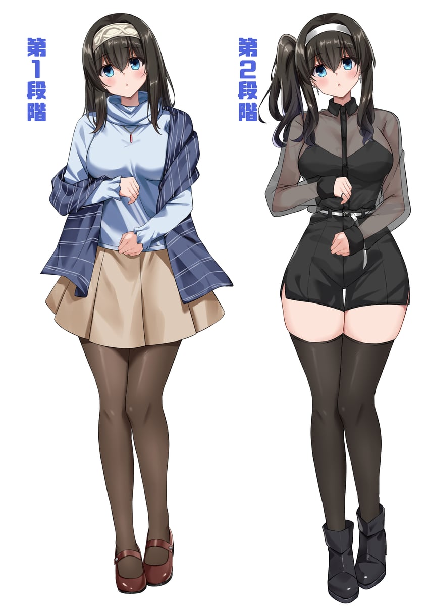 sagisawa fumika (idolmaster and 1 more) drawn by kuroko_(user_jtty5588)