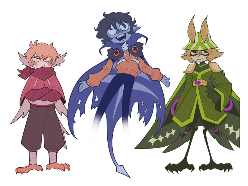 wilbur soot, ph1lza, tommyinnit, and phantom (minecraft and 2 more) drawn by vivi_(viridescenttemple)