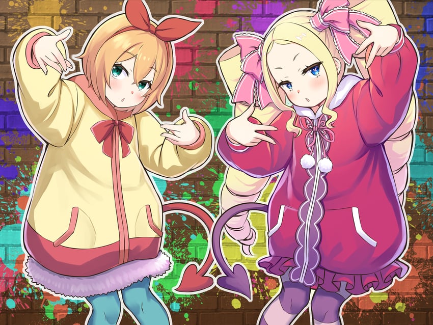 beatrice and petra leyte (re:zero kara hajimeru isekai seikatsu) drawn by s_(hdru2332)