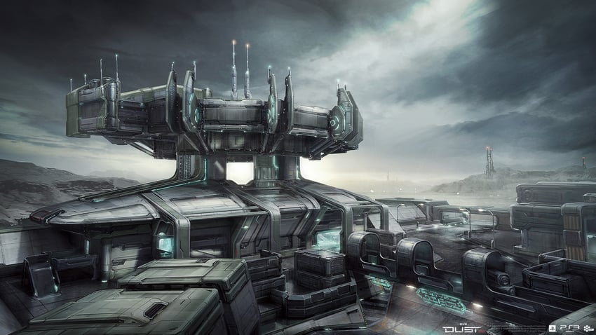 eve online and 1 more drawn by galan_pang