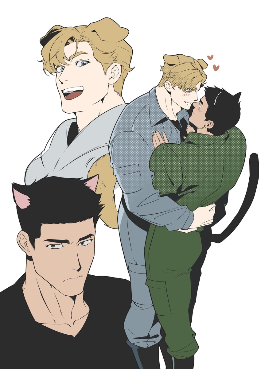 ao isami and lewis smith (yuuki bakuhatsu bang bravern) drawn by ekstmekajr