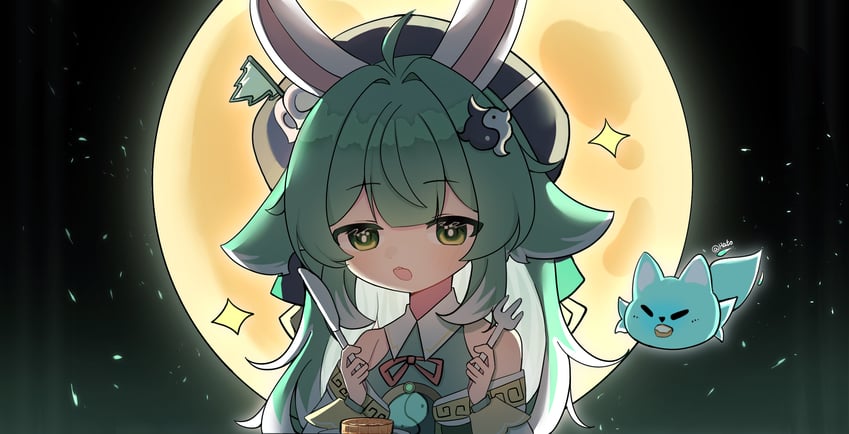 huohuo (honkai and 1 more) drawn by hato_(user_wmat7478)