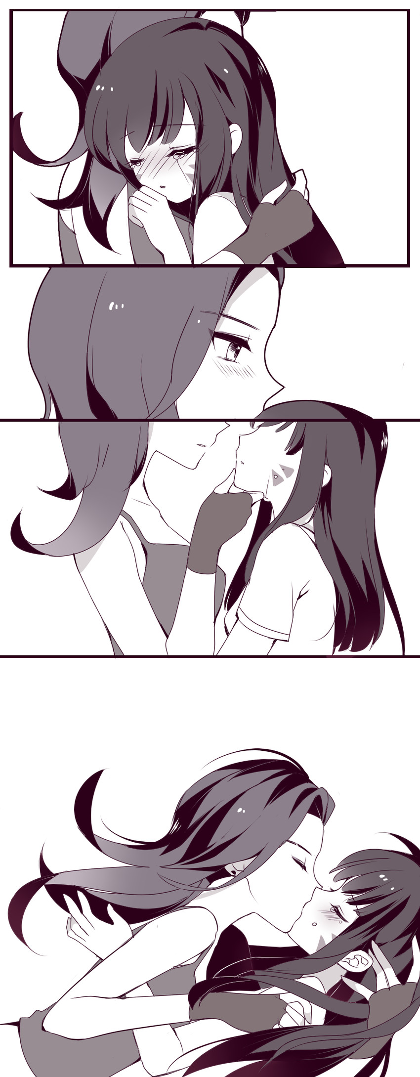 d.va and sombra (overwatch and 1 more) drawn by kaoruru_(sakuno2911)