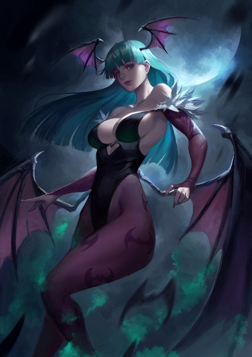 morrigan aensland (darkstalkers) drawn by phamoz