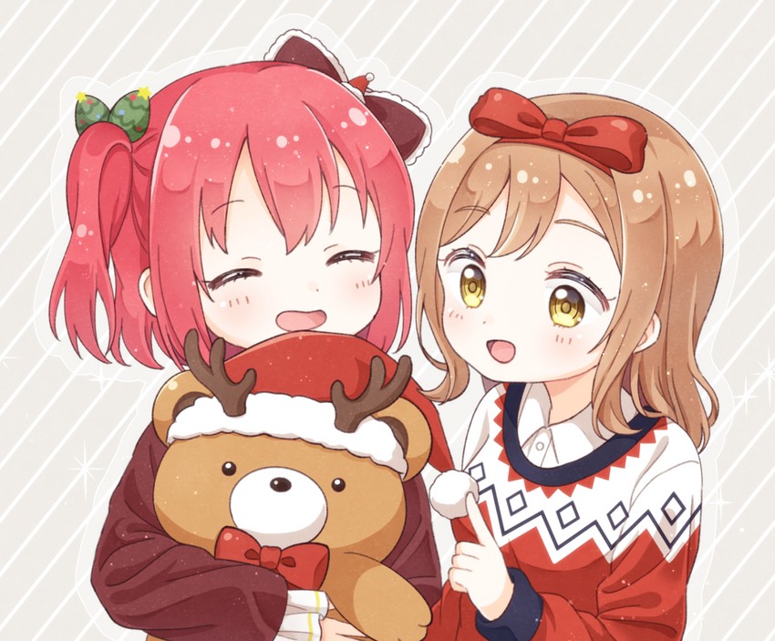 kunikida hanamaru and kurosawa ruby (love live! and 1 more) drawn by yashino_84