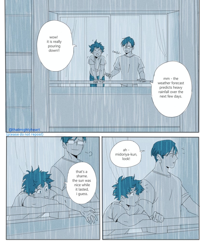 midoriya izuku and iida tenya (boku no hero academia) drawn by thatmightyheart