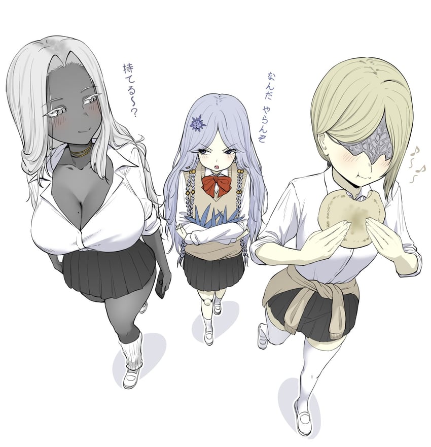 recluse, revenant, and duchess (elden ring and 1 more) drawn by makino