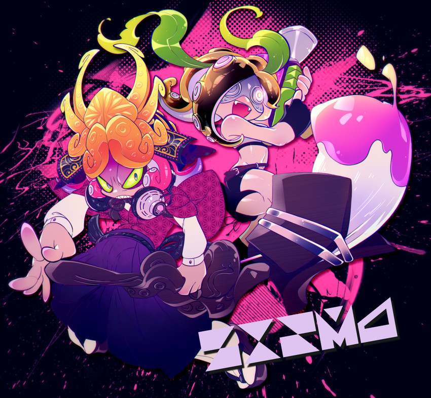 takozonesu and dj octavio (splatoon and 1 more) drawn by sizma