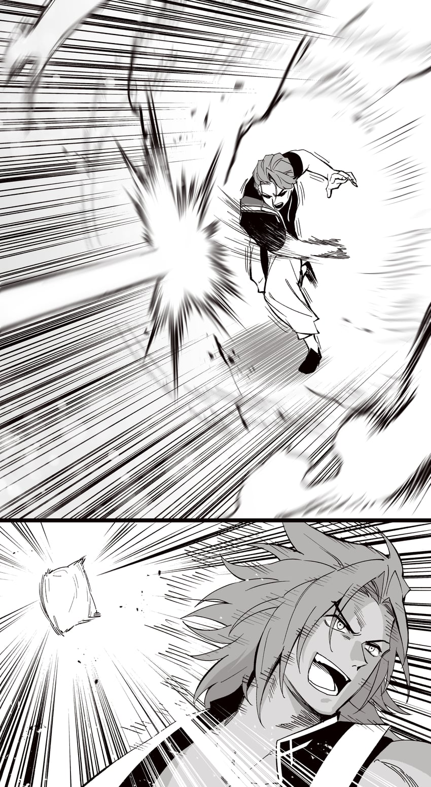 duryodhana and bhima (fate and 1 more) drawn by hirunagi
